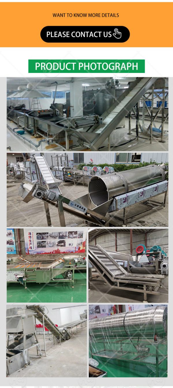 French fries machine for business - Huafood machine - Vegetable & Fruit  Cleaning Machine，Potato Chips Production Line