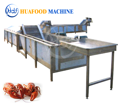 Commercial lobster washing machine Bubble surf spray ultrasonic washing ...