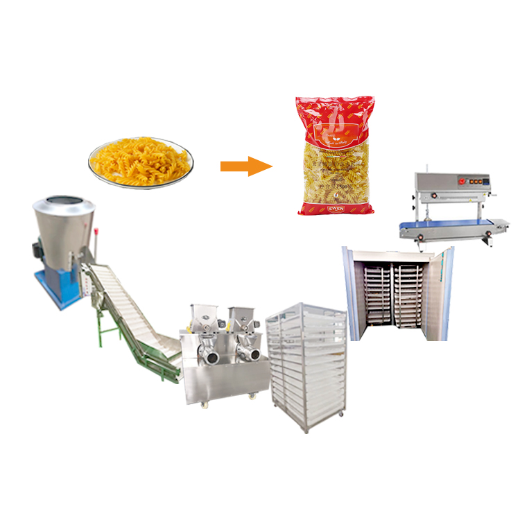 Industrial pasta making machine prod 250 kg hour